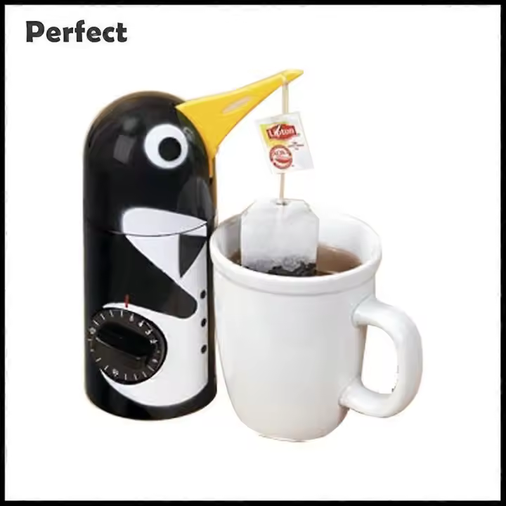 Pingüino temporizador de cocina movimiento especial cuenta atrás 20 minutos creativo té - 1