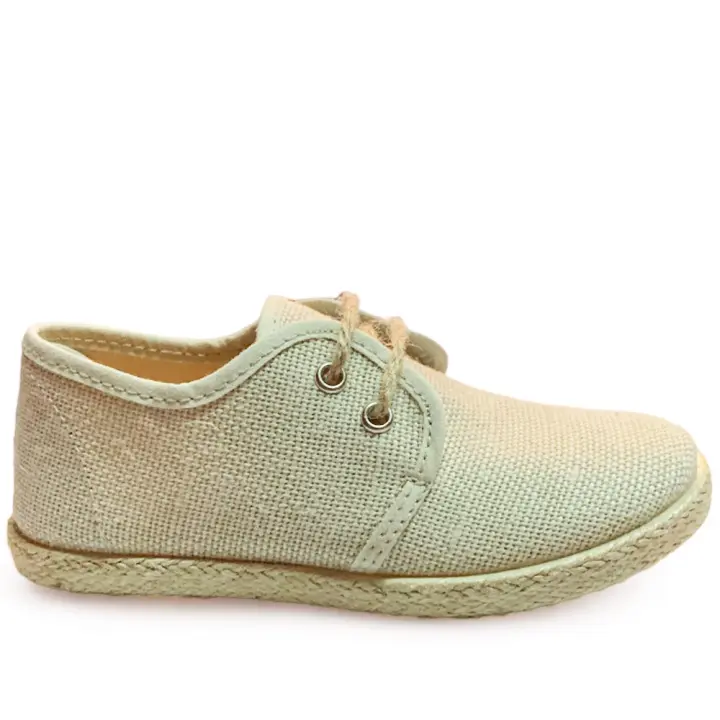 Alpargata de Esparto Niño Batilas 42531 Cordón Lino Taupe 105992105993  Batilas MARCAS NIÑOS Zapatillas Zapatillas de vestir - 1