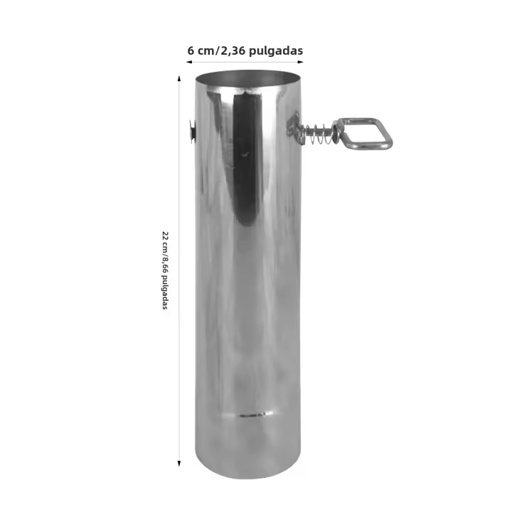 Tubo De Cimarrón Para Estufa De Camping De Acero Inoxidable Ajustable Para Tents Material De Acero Inoxidable Sin Ignición Incluida Uso Normal Al Aire Libre - 1