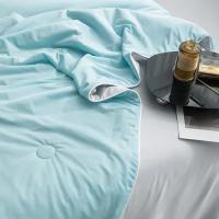 Almohadilla De Aire Acondicionado Para Verano En Color Puro Seda Helada Manta Refrescante Ligera Y Suave Tamaño Twin/King Suelta De Poliéster - details 28