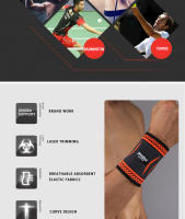 JINGBA Soporte De Muñeca De Nylon Para Deportes Fitness Y Tenis Badminton 1 Pieza Equipo Deportivo De Protección Para Hombres - details 7