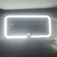 Espejo De Maquillaje Para Coche Con 3 Modos De Luz Y 60 LEDs Espejo De Vestíbulo Recargable ABS Aluminio Para Interiores De Coche - details 12