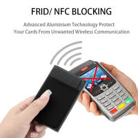 Porta Tarjetas RFID Mini Cartera Hombre Mujer Aluminio Metálico Protectora Bolsa De Almacenamiento Rápida Desmontaje Para Equipamiento De Motocicleta - details 2