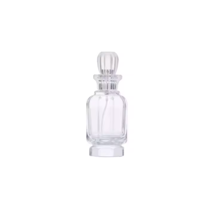 Botella De Perfume De Vidrio Cristal Transparente Vintage 50ml 100ml Recargable Portátil Para Viajes Para Mujeres Atomizador De Spraying - 1