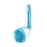Cepillo De Baño Para Mascotas Con Dispensador De Shampoo Y Mango Largo De Silicona Suave Para Masaje Y Limpieza Del Pelaje Y Cabello - details 2