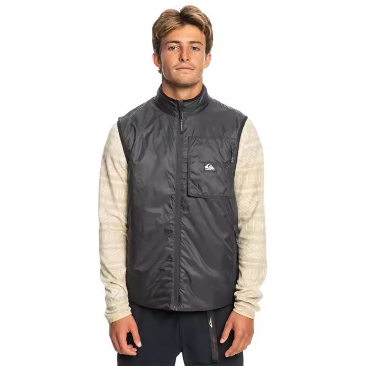Ropa hombre Chalecos Quiksilver Chaleco Under Story Negro - 1