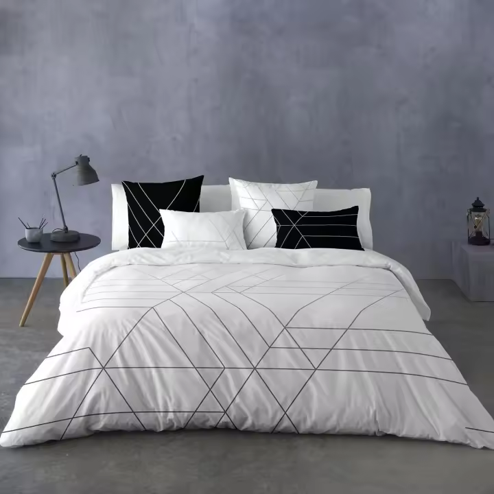 NATURALS - Funda Nórdica - 100% Algodón - Extra Suave -Incluye Funda Nórdica + 1 o 2 Fundas de Almohada - Fabricado en España - Geométricos - Cama 90/105/135/150/180 - 1