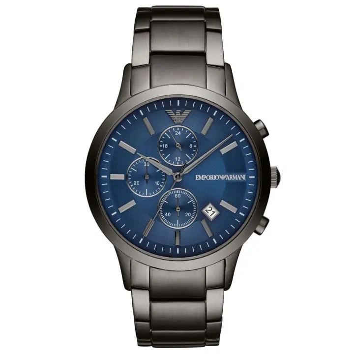 Emporio Armani Reloj hombre AR11215, con calendario, Incluye Caja Original, Diámetro: 43MM - 1