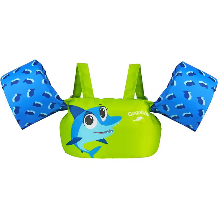 Chaleco De Vida Para Bebé Con Mangas De Natación Diseño De Dibujos Animados Traje De Baño Para Entrenamiento De Natación Flotador Para Piscina - 1