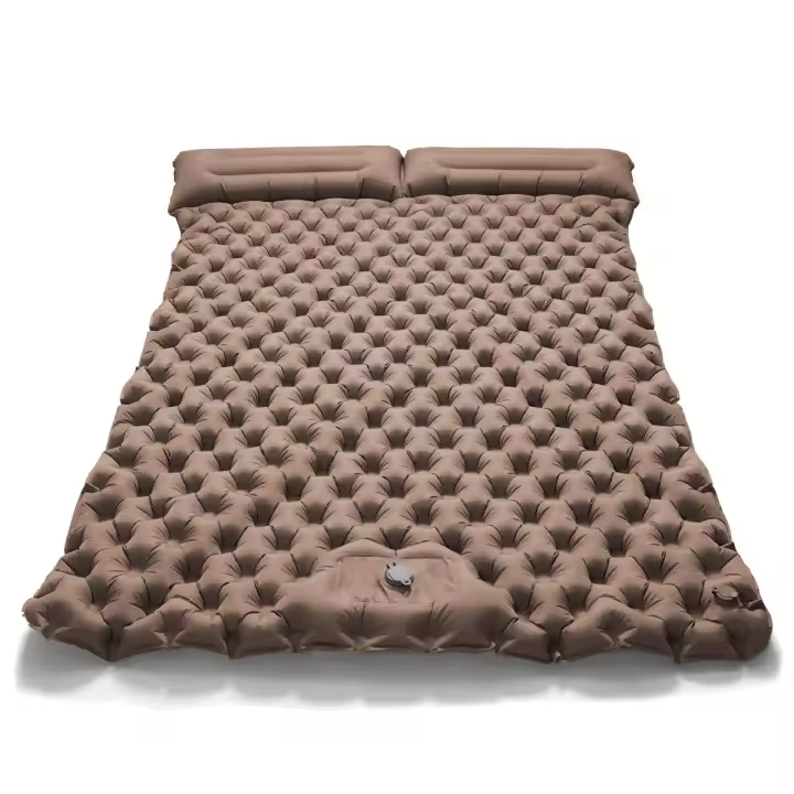 Alfombra De Dormir Doble Para Camping Externo Inflable Extra Ancha Matrícula Plegable Ultraligera Alfombra De Aire Para Acampar - 1