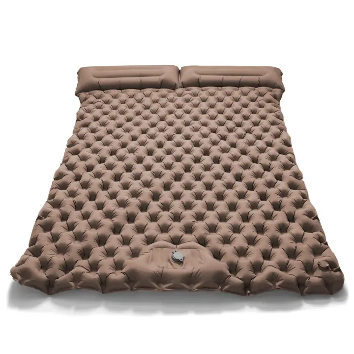 Alfombra De Dormir Doble Para Camping Externo Inflable Extra Ancha Matrícula Plegable Ultraligera Alfombra De Aire Para Acampar - 1