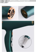 Secador De Pelo Kemei 1500W Con Viento Caliente Y Frío Plegable Compacto Para Uso En Salones Y Hogar Herramientas De Estilizado De Cabello - details 4