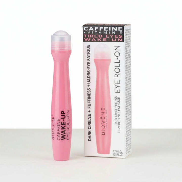 Contorno de Ojos Biovène Caffeine + Vitamin E Eye Roll-On 15 ml – Con cafeína y vitamina E, ayuda a reducir ojeras y bolsas, efecto refrescante para mirada más despierta y luminosa – 🚚 Envíos a España 24/48horas