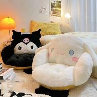 Cojín Antideslizante Aoger Tamaño Grande De Kuromi Y Cinnamoroll De Sanrio Para Sala De Estar Y Oficina Cubierta De Plush Negro Y Blanco PP Algodón Relleno - details 2