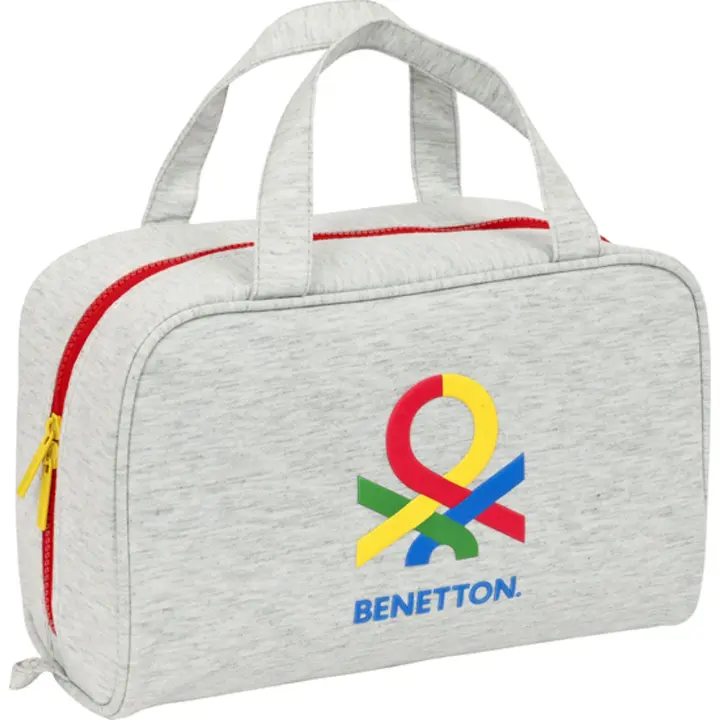 SAFTA - Neceser rectangular benetton "pop" - Neceser Espacioso- Duradero y Elegante- ideal para Accesorios Personales - Neceser Diseño Único y Licencia Oficial by SAFTA - Neceser Material Resistente y Duradero - 1