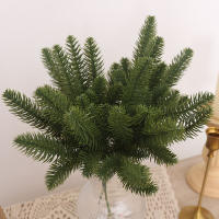 10pcs Ramas De Pino Artificiales Para Decoración De Navidad Hojas De Pino Falsas Para Wreath DIY Árbol De Navidad Decoración De Hogar Y Bodas - details 2