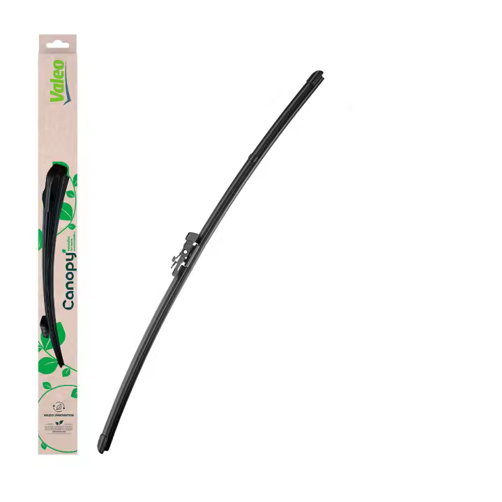 Valeo Canopy - CAN75 - Escobilla Limpiaparabrisas Plana Hecha Con Materiales Naturales Y Reciclados De Longitud: 600mm (Paquete x1) - Limpiaparabrisas Frontal - 1