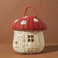 Cesta De Almacenamiento De Rotura En Hecho Ecológico Para Niños Decoración De Habitación De Niños Organizador De Estante Tejido Cesta De Picnic Portátil Fruta Para Casa De Muñecas - details 29