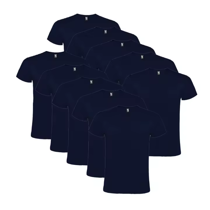 Roly - Pack 10 Camisetas Básicas Unisex - Manga Corta - 10 Camisetas de Algodón - Tallas S a 2XL - Amplio Surtido de Colores - 1