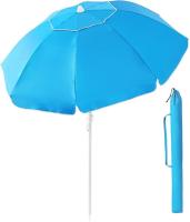 Sombrilla de playa grande 1.8m/2m/2.4m , inclinación y bolsa de transporte, protección UV 50+ resistente al viento, sombrilla portátil para patio jardín playa al aire [color se envia aleatorio] - details 5