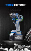 Llave De Impacto Eléctrica Sin Escobillas Kamolee 1200N.M 1/2 1/4 Pulgadas Compatible Con Batería Makita 18V Para Equipo De Renovación - details 1