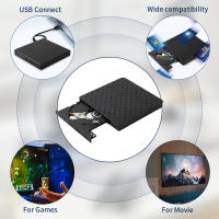Externa DVD Drive USB 3.0 Portátil Slim Lectura Y Grabación De Disco Optico Para Laptop PC Computadora Tipo Tray - details 3