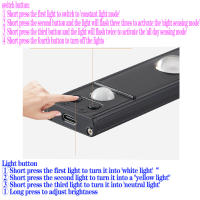 Lámpara LED Para Armario Cocina Con Sensor De Movimiento Recargable USB Iluminación De Noche Para Armario Escalera Luz De Fondo - details 2