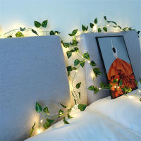 Luces De Vine Artificial Flor Y Hoja Verde Para Adornos Navideños Decoración De Hogar Luz Fairy Piloto Incluido Para Bodas - details 8