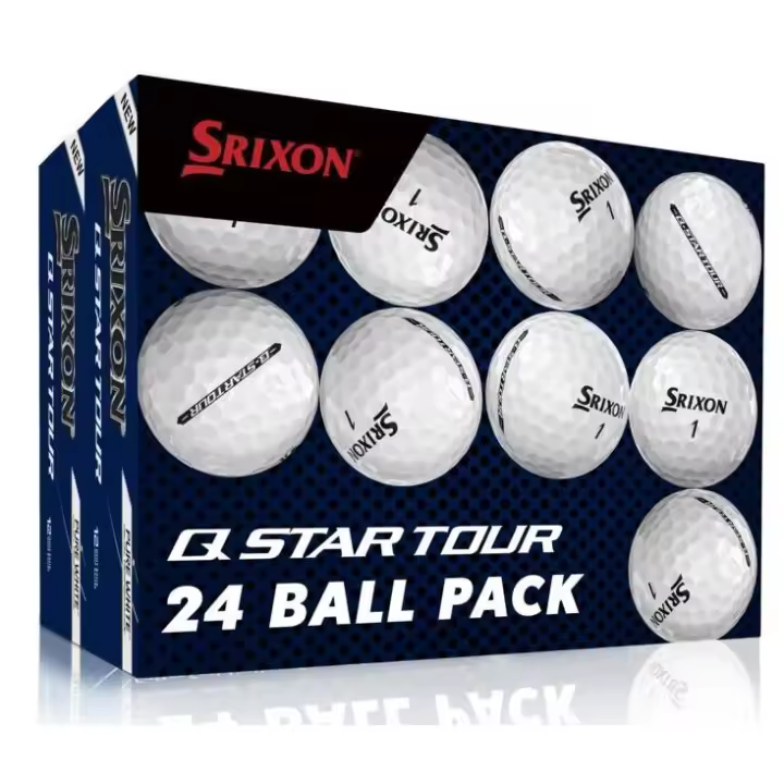 Srixon PACK OFERTA con 24 bolas de golf Q-Star Tour blancas. Bolas de gama alta de tres capas - 1