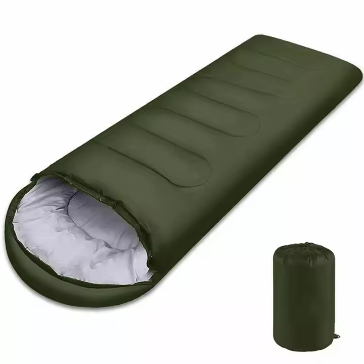 Bolsa De Dormir Para Camping Ligera De 4 Estaciones Cálida Envolvente Para Senderismo Exterior Invierno Bolsa De Dormir Mummy De Algodón - 1