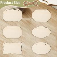 Cartel De Madera Blanca Para Pintar O Escritura DIY Rectangular Pendente De Boda Sin Terminar Estilo Pastoral Material De Madera - details 4