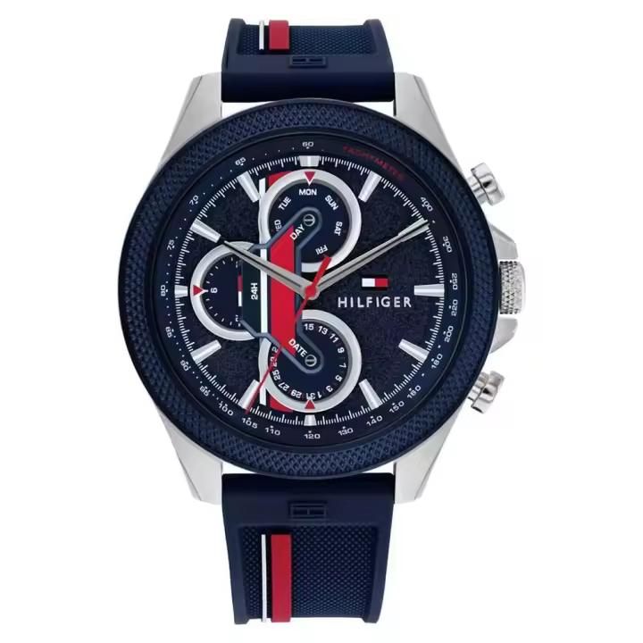 Reloj de Hombre Tommy Hilfiger 1792083, Esfera Azul de 46 MM + Caja de Regalo Elegante - 1