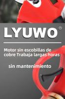 LYUWO 21V 30mm Tijeras De Poda Inalámbricas Digitales Sin Escobillas Para Frutas Y Plantas En Maceta Herramienta Eléctrica Sin Battería Incluida - details 7