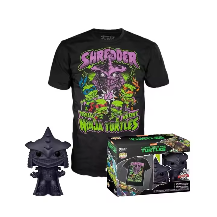 Pop Tees Super Shredder Turtles Diamond Special Edition 1138 + Camiseta Exclusiva Funko - 1