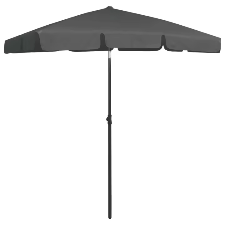 Sombrilla de Playa gris antracita 180x120 cm - 1