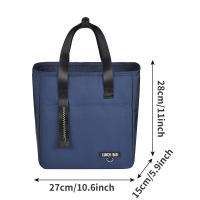 Bolsa De Almuerzo Bento Aislada Grande Con Capacidad Para Alimentos Y Contenedor Térmico Para Viajes Y Pícnics - details 1