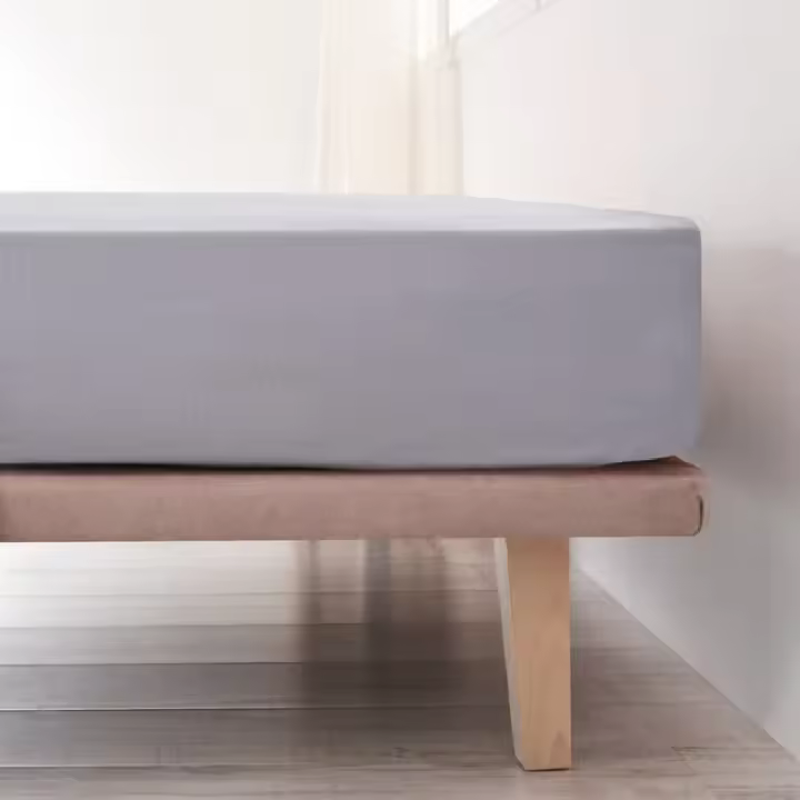 La Mallorquina - Sábana bajera Ajustable - 100% Algodón - Basic Gris - 1