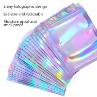 10Pcs Bolsas Reutilizables De Aleación De Holográfica Para Joyería Uñas Gel De Pintura Maquillaje Cuentas De Adornos Bolsa De Regalo - details 1