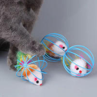 Juguete Para Gatos Peluche Ratoncillo De Color Simulación Divertido Bola Para Gatos Divertida Brinquedos Para Mascotas - details 2