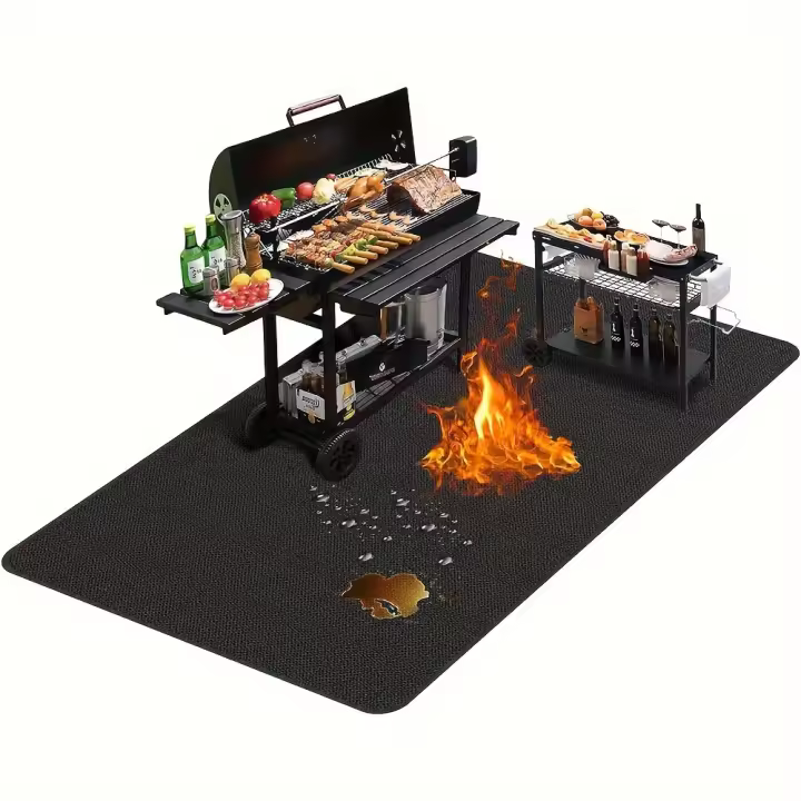 Mantel Grande Para Barbacoa 72 X 39 Pulgadas Doble Cara Resistente Al Fuego Impermeable Y Antiaceite Fácil De Limpiar Para Exterior - 1