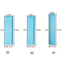 Molde De Silicona Para Marcapáginas Holográfico Láser Rectangular De Luz Y Sombra Cristal Epoxy Resina Para Manualidades - details 1