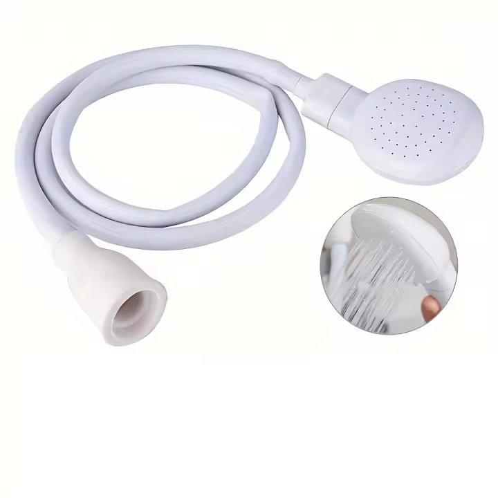 1pc Multifuncional Cabezal De Ducha De Manera Portátil Para Grifo Fácil Instalación Nozzle De Spraying Para Baño De Mascotas Uso Doméstico Y Al Aire Libre - 1