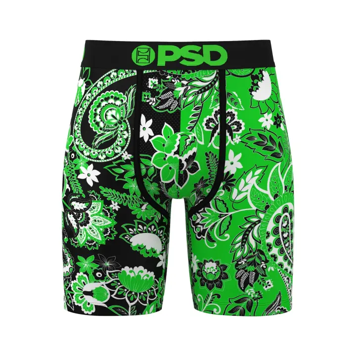 Boxer Psd Verde Hojas Lucky Paisley Standard Lenght Brief - 1