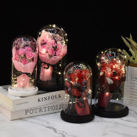Regalo De Día De San Valentín Para Novia Rosa LED Eterna Decoración Luminosa Para Bodas Y Hogar Creativo Regalo Para Madre - details 0