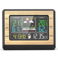 Estación Meteorológica Inalámbrica Con Pantalla Color De 6 Pulgadas Termómetro Digital Para Interior Y Exterior Previsión Del Clima Y Temperatura - details 10