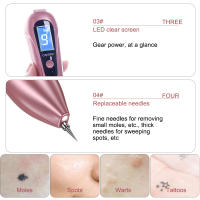 Plasma Pen Herramienta De Belleza Para Eliminar Vainillas Manchas De Piel Nevo Y Tatuajes Con LCD 9 Niveles USB Cable - details 14