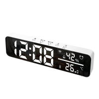 Reloj De Espejo WiFi Tuya Con Sensor De Temperatura Y Humedad Alarma USB Para Decoración De Sala De Estar Pantalla LED Tiempo Y Fecha - details 17