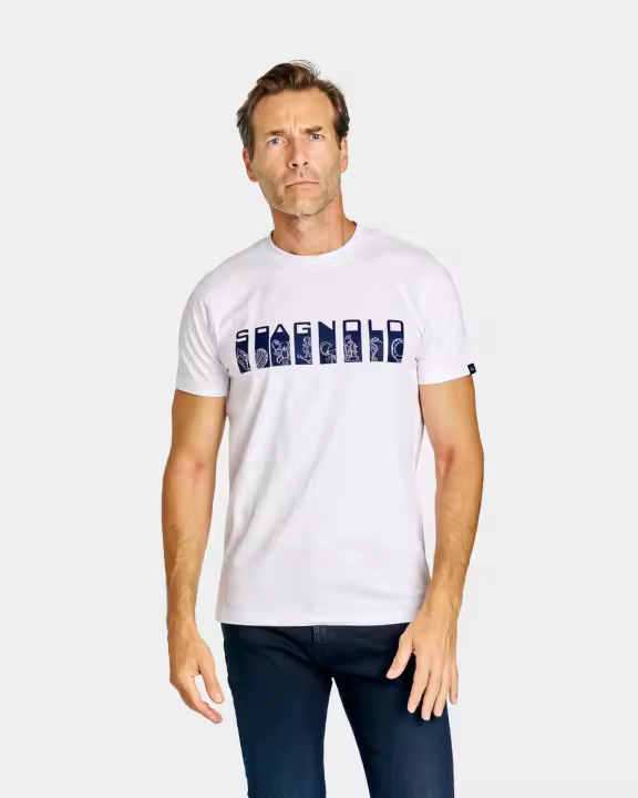 CAMISETA DE HOMBRE ESTAMPADO MEDITERRANEO BLANCO BLANCO - 1