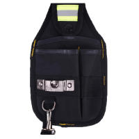 Bolsa De Herramientas Ancha Impermeable De Tela Oxford Fortalecida Con Diseño De Desgaste Soporte De Cinturón Para Electricista Con Bolsillos Y Funda De Cintura - details 5