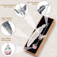 Marcador de plumas de metal-Regalo especial para el día de la madre, cumpleaños de mujeres y apreciación de maestros, accesorio literario elegante y ayuda de lectura elegante - details 2